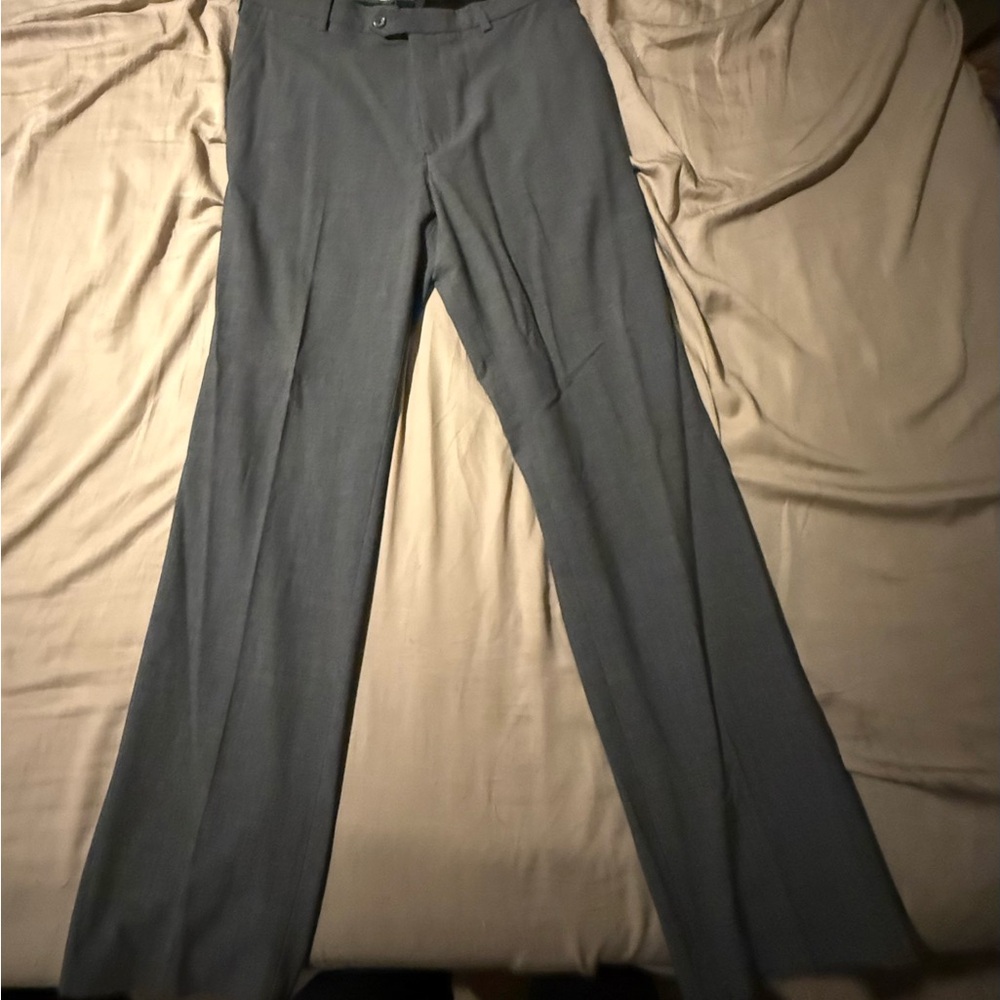 Men’s 34x32 Gray Dress pants - Flat Front